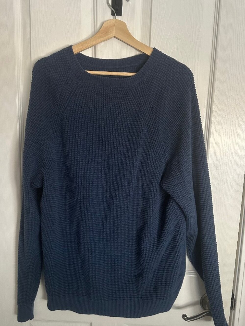 Rei Co-Op Waffle Knit Sweater Navy Large (L)